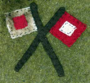 Undocumented Confederate Cross Flag Arm Patch