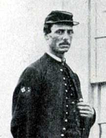 Photo of Signalman with patch in 1865